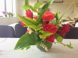 Flower arrangement for Luncheon